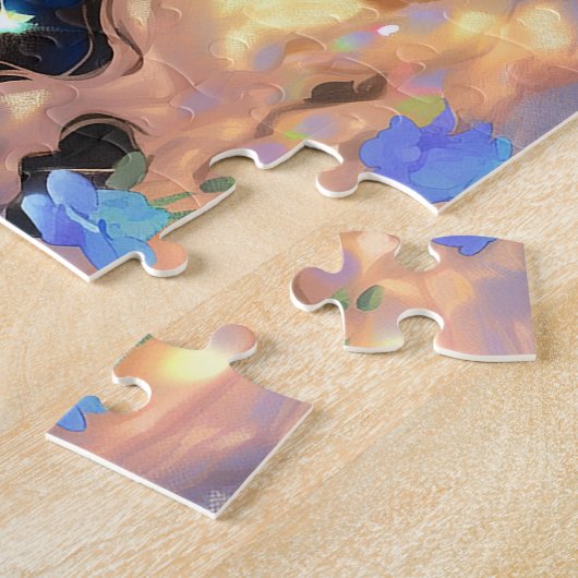 Fantasy Vrouw Afrikaanse Amerikaanse Kunst Legpuzzel (Zijkant)