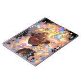 Fantasy Vrouw Afrikaanse Amerikaanse Kunst Notitieboek (Linkerzijde)