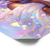 Fantasy Vrouw Afrikaanse Amerikaanse Kunst Poster (Hoek)