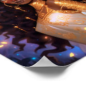 Fantasy Vrouw Afrikaanse Amerikaanse Kunst Poster (Hoek)