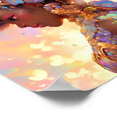 Fantasy Vrouw Afrikaanse Amerikaanse Kunst Poster (Hoek)