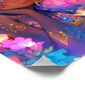 Fantasy Vrouw Afrikaanse Amerikaanse Kunst Poster (Hoek)