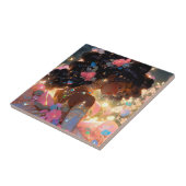 Fantasy Vrouw Afrikaanse Amerikaanse Kunst Tegeltje (Zijkant)