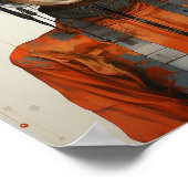 Fantasy Vrouw en Insectenvleugels Scifi AI Kunst Poster (Hoek)