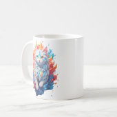Fantasy Vuur en Ice Cat Koffiemok (Voorkant links)