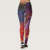 Fantasy vuurspuwende draak leggings (Achterkant)