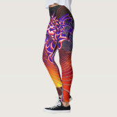 Fantasy vuurspuwende draak leggings (Links)