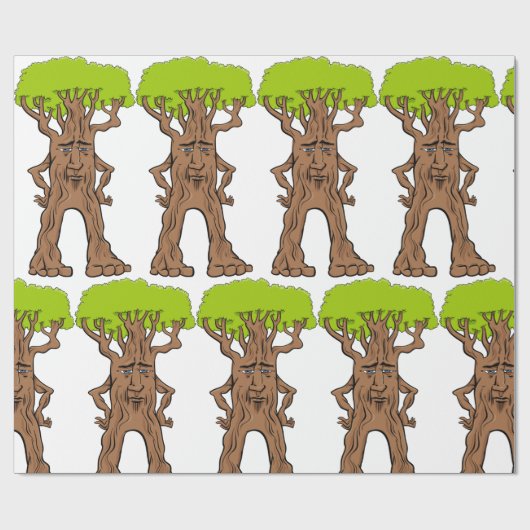 Fantasy Walking Tree Cadeaupapier (Vlak)