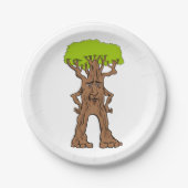 Fantasy Walking Tree Papieren Bordje (Voorkant)