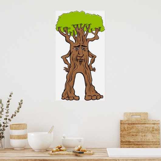 Fantasy Walking Tree Poster (Keuken)