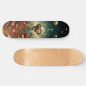 Fantasy wandkunst skateboard. persoonlijk skateboard (Horizontaal)