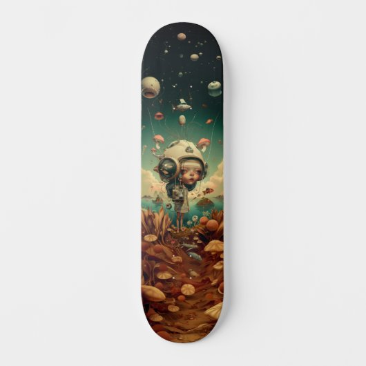 Fantasy wandkunst skateboard. persoonlijk skateboard (Voorkant)