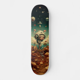 Fantasy wandkunst skateboard. persoonlijk skateboard