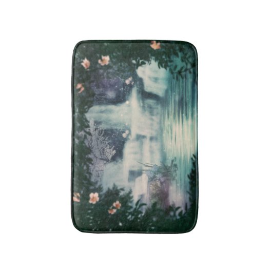 Fantasy Waterfall Cascade Badmat (Voorkant Verticaal)