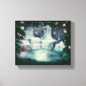 Fantasy Waterfall Cascade Canvas Afdruk (Voorkant)