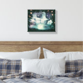Fantasy Waterfall Cascade Canvas Afdruk (Insitu (Slaapkamer))