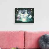 Fantasy Waterfall Cascade Canvas Afdruk (Insitu (Woonkamer))