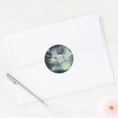 Fantasy Waterfall Cascade Ronde Sticker (Envelop)