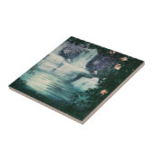 Fantasy Waterfall Cascade Tegeltje (Zijkant)