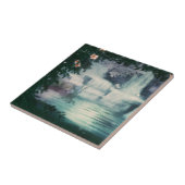 Fantasy Waterfall Cascade Tegeltje (Zijkant)