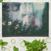 Fantasy Waterfall Cascade Theedoek (Gevouwen)