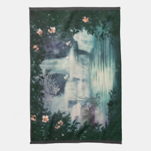 Fantasy Waterfall Cascade Theedoek (Verticaal)