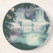 Fantasy Waterfall Cascade Zandsteen Onderzetter (Voorkant)