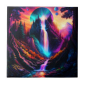 Fantasy Waterfall Tegeltje (Voorkant)