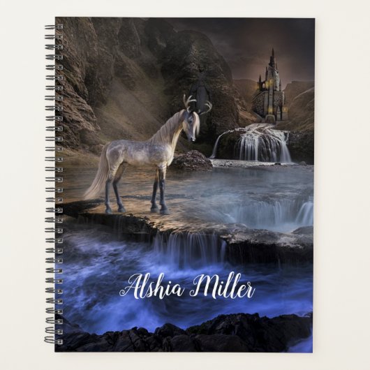 Fantasy Waterval en kasteel Planner (Voorkant)