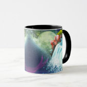Fantasy-watervallandschap-kunst-koffiemok Mok (Voorkant rechts)