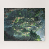 Fantasy Watervallen Koninkrijk Legpuzzel (Horizontaal)