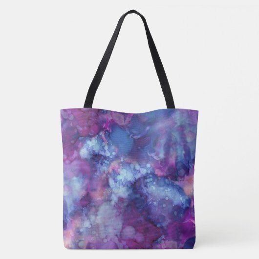 Fantasy waterverf - Deep Space Vibe : Tote Bag (Achterkant)