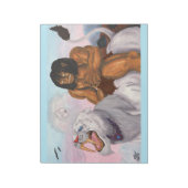 Fantasy Waterverf Illustratie Beest rijden Tijger Notitieblok (Linkerzijde)