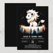 Fantasy Waterverf Lion Verjaardag Kaart (Voorkant / Achterkant)