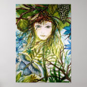 Fantasy Waterverf Rima's wereld Poster (Voorkant)