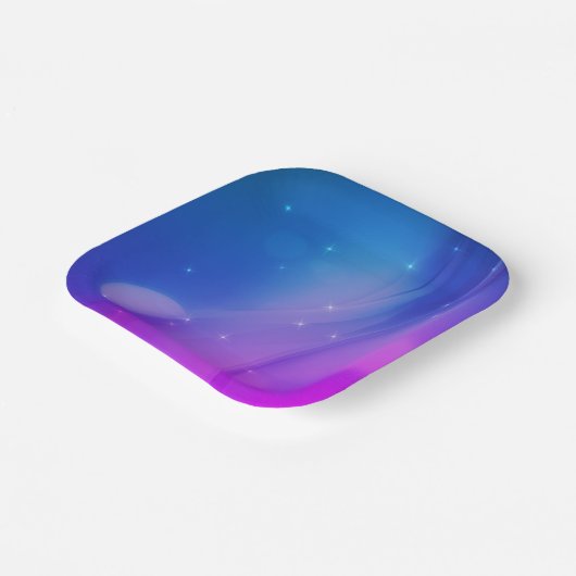 Fantasy Wave Papieren Bordje (Gebogen)