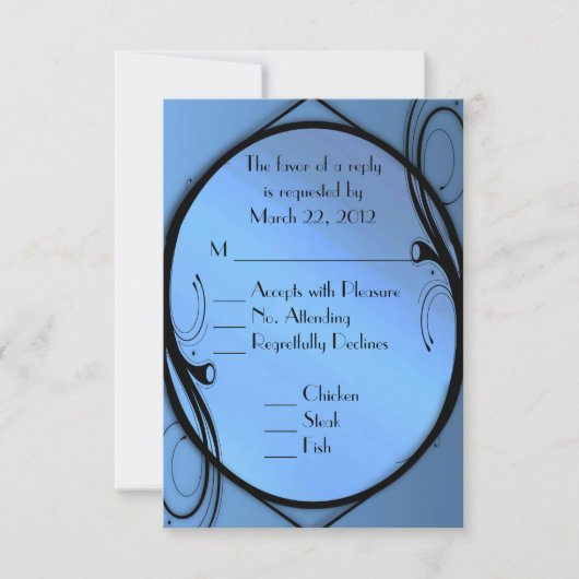 Fantasy Wedding RSVP met menukeuze (Voorkant)