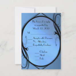 Fantasy Wedding RSVP met menukeuze Kaartje