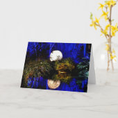 Fantasy wenskaart kaart (Gele Bloem)