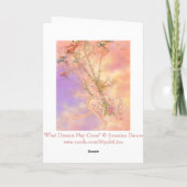 Fantasy Wenskaart - Wat dromen kunnen komen Kaart (Achterkant)