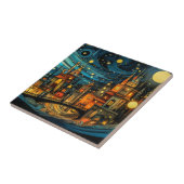 Fantasy Wereld #1 Tegel Onderzetter Tegeltje (Zijkant)