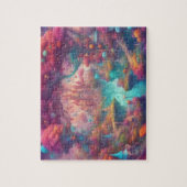 Fantasy Wereld Kleurrijk Magisch Kasteel Legpuzzel (Verticaal)