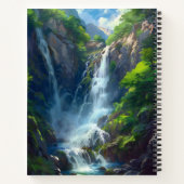 Fantasy Wereld Waterval Notitieboek (Achterkant)
