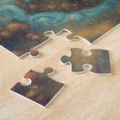 Fantasy Wereld Waterverf Prinsessen Kasteel Legpuzzel (Zijkant)