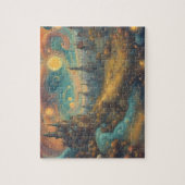 Fantasy Wereld Waterverf Prinsessen Kasteel Legpuzzel (Verticaal)