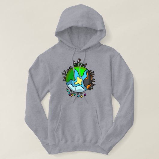 Fantasy Wereldbol Hoodie (Design voorkant)