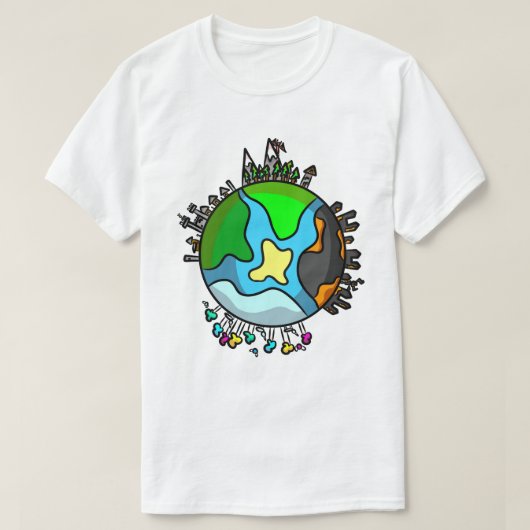 Fantasy Wereldbol Shirt (Design voorkant)