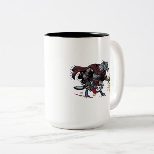 Fantasy Werewolf Fighter Mok (Voorkant rechts)