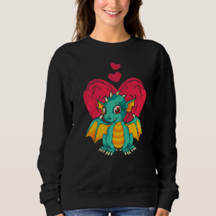 Fantasy Wezen Dier Hart Schattig Mythisch Drago Trui
