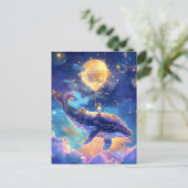 Fantasy Whale Ride in de lucht Briefkaart (Staand voorkant)